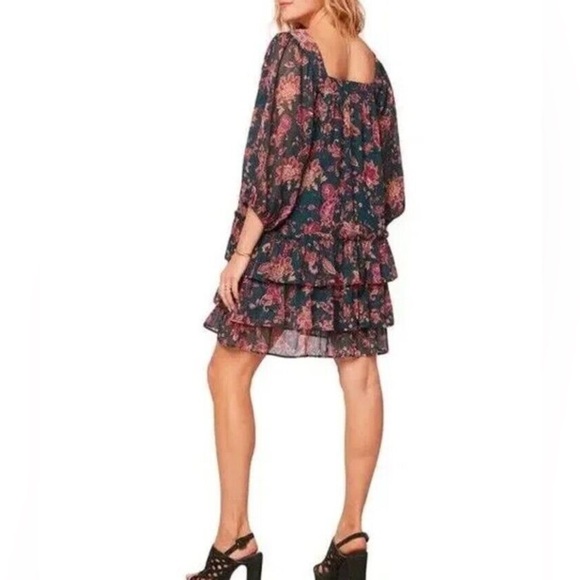 NEW Band of the Free (use to be Band Of Gypsies) Mandy Floral Long Sleeve Dress - Picture 2 of 5